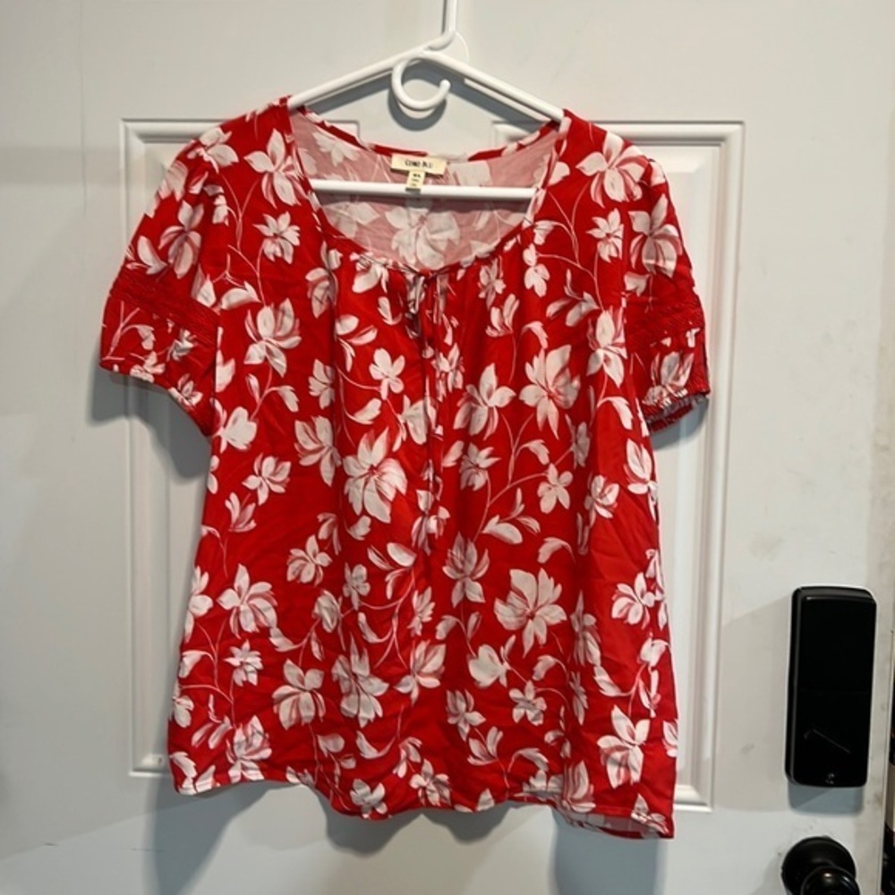 Como Blu Floral large blouse